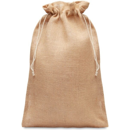 Grand sac cadeau en jute 30x47