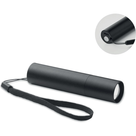 Lampe rechargeable en alu.