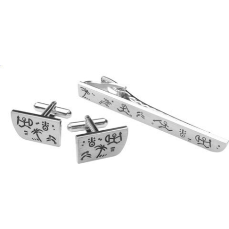 set de boutons de manchette et de pinces à cravate