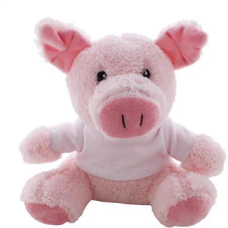 cochon en peluche en RPET