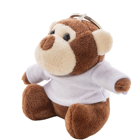 porte-clés singe en peluche