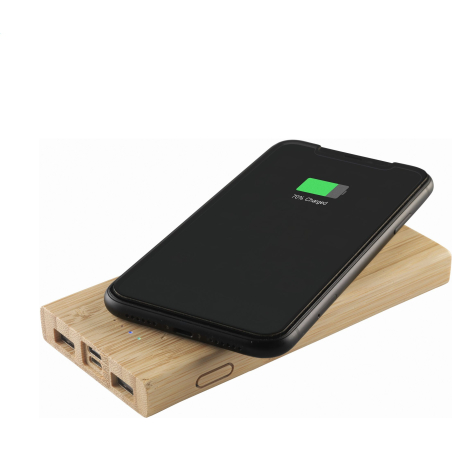 Bamboo 8000 Wireless Powerbank chargeur sans fil