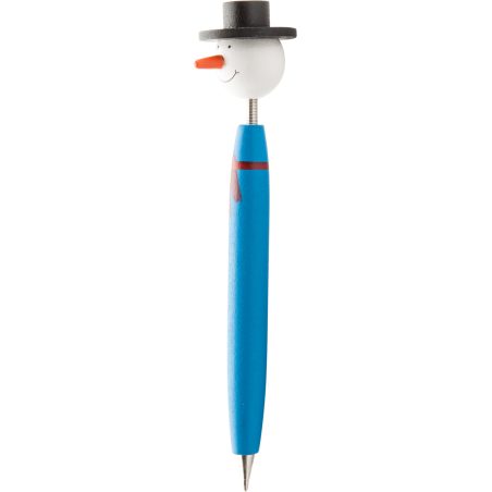 stylo à bille bonhomme de neige