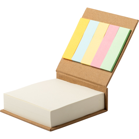 carnet de notes avec feuilles adhésives