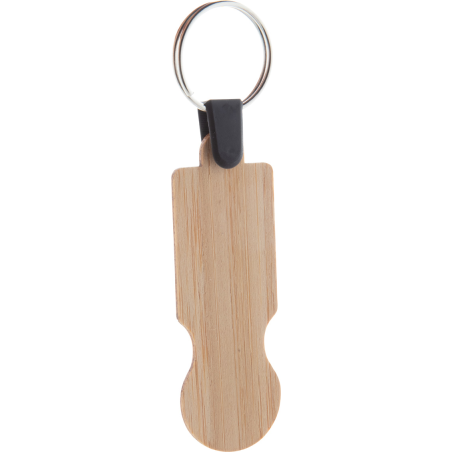 porte-clés jeton en bambou