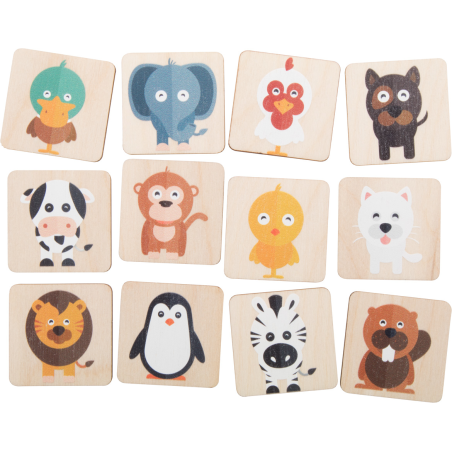 jeu de memory, animaux