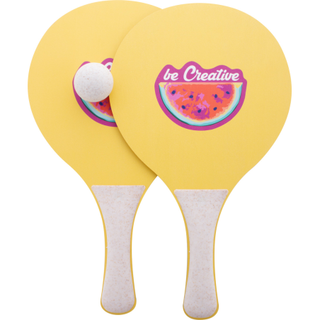 Jeu tennis de plage personnalisé