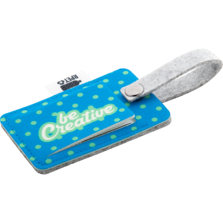 étiquette de bagage RPET personnalisable