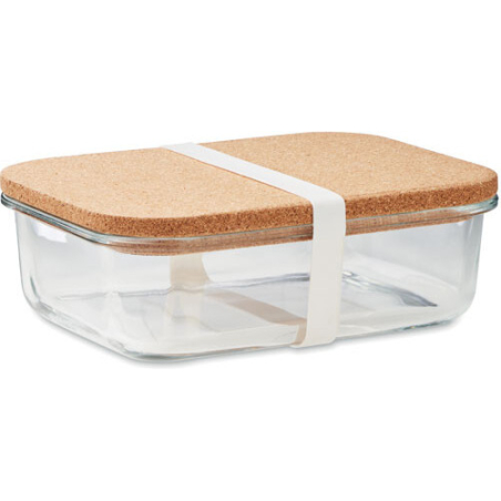 Lunchbox en verre & liège
