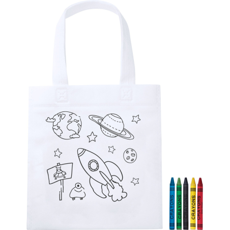 sac shopping à colorier