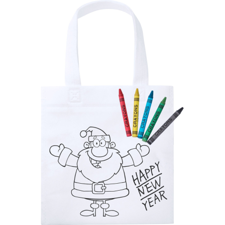 Sac shopping à colorier