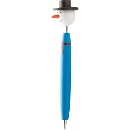 stylo à bille bonhomme de neige