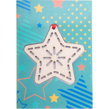 Carte de Noël, étoile